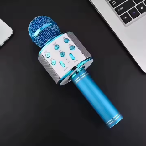 Portable Handheld Mic Speaker Kids Karaoke Microphone Wireless Bluetooth Karaoke Microphone for Singing