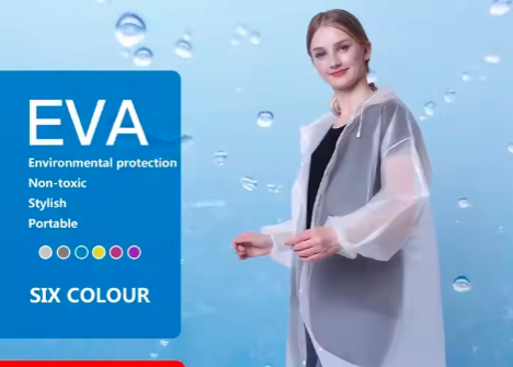 Eva Raincoat Rain Poncho Rain Jackets Waterproof Raincoat Reusable Recycled Rain Coat f