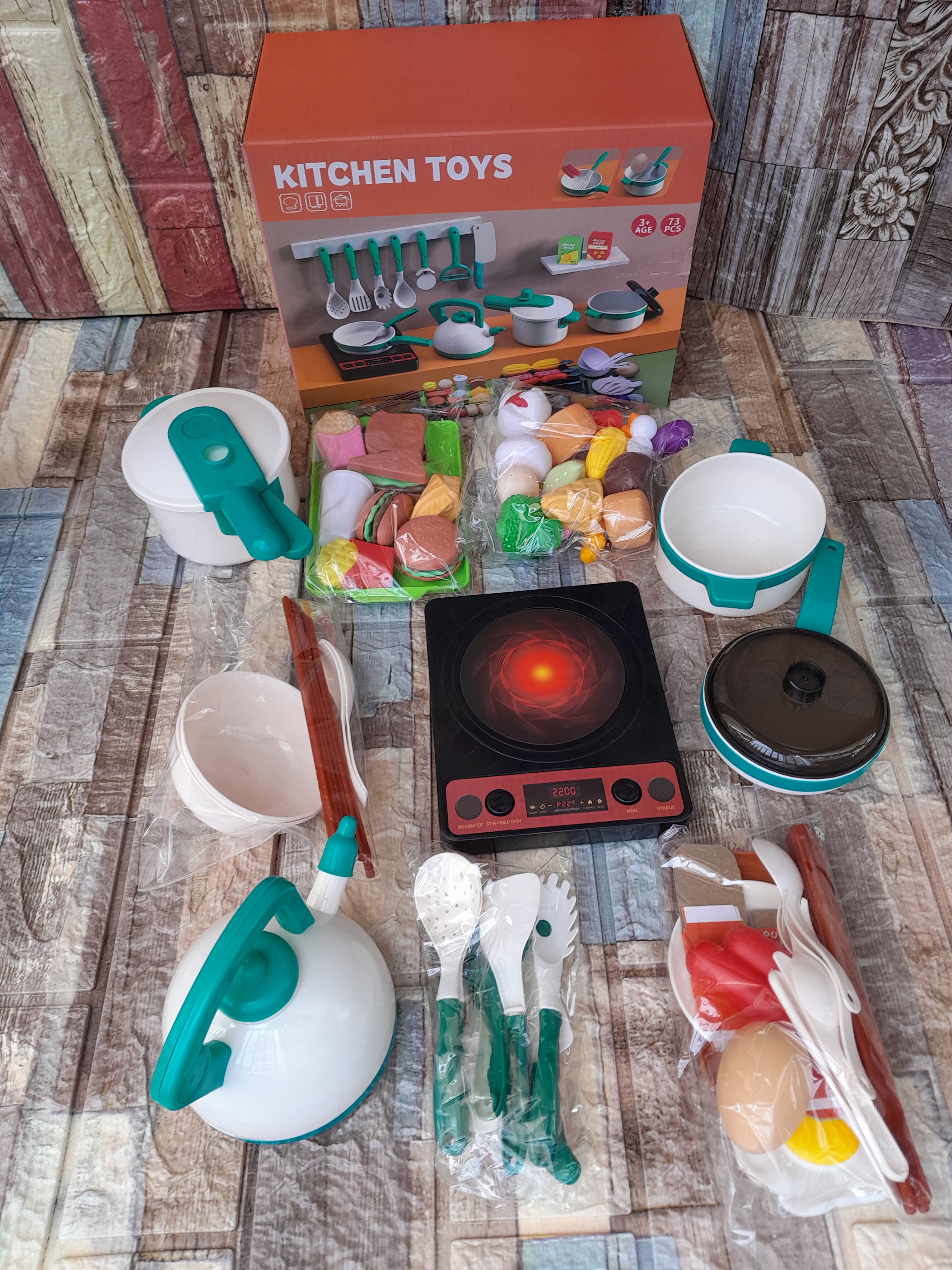 73-Piece Kitchen Play Set Toys