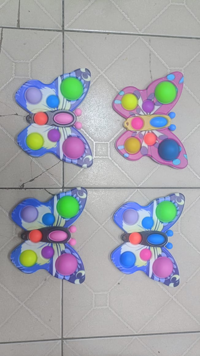 Colorful POP IT Finger Bubble Butterfly Fidget Toy