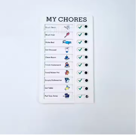My chores kids checklist,that can be edited to suit your kids daily routine Random Color
