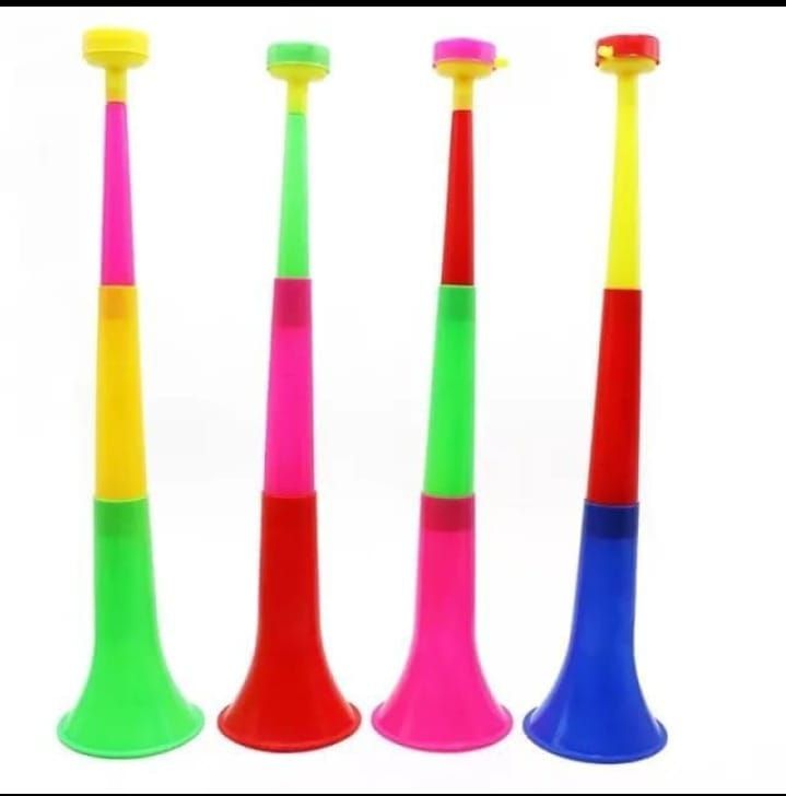 Vuvuzela Stadium Horns Cheerleader Trumpets Cheerleading horns Fun Stadium Noisemakers Easily Collapsible to fit in backpacks Easy to Operate; just blow it. Colourful & Fun-Large