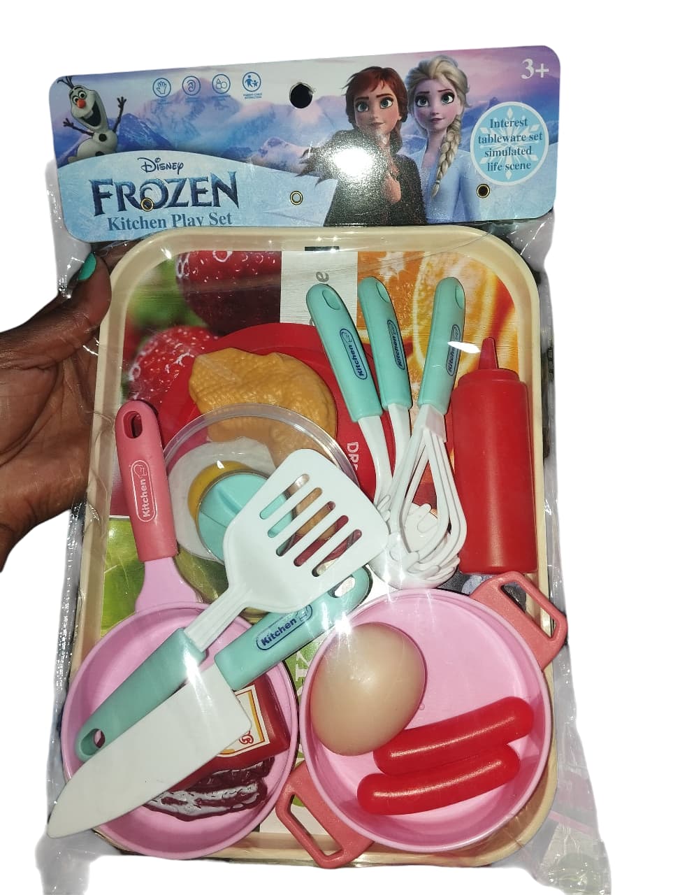 Cartoon Themed Kids Kitchen Toys Set Pretend Play Tableware Sets Cooking Toys for Children Kitchen Set Toy for Girls