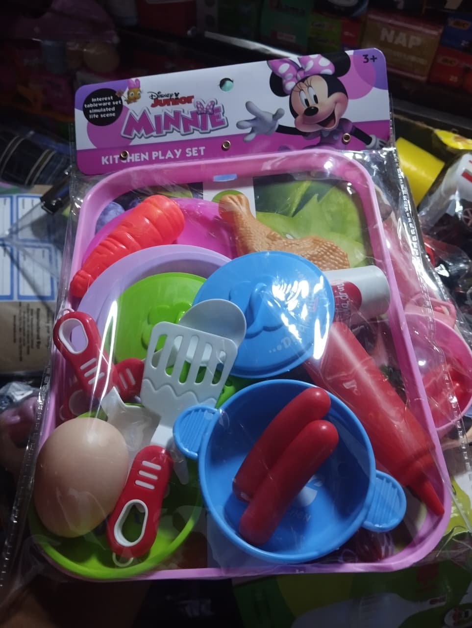 Cartoon Themed Kids Kitchen Toys Set Pretend Play Tableware Sets Cooking Toys for Children Kitchen Set Toy for Girls