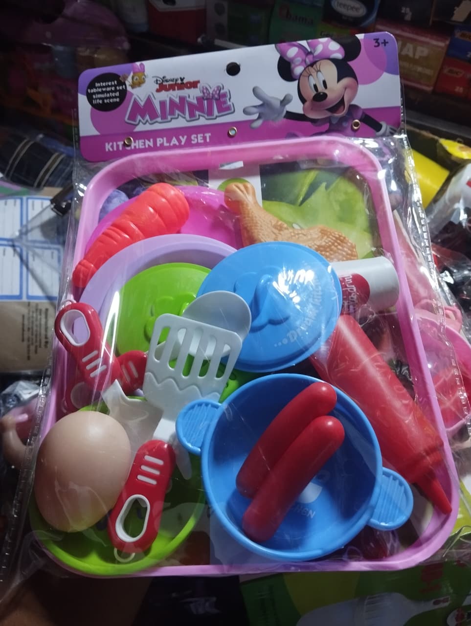 Cartoon Themed Kids Kitchen Toys Set Pretend Play Tableware Sets Cooking Toys for Children Kitchen Set Toy for Girls