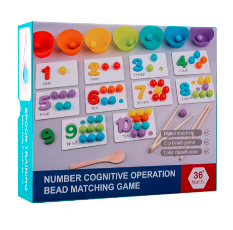 Children Clip Beads Arithmetic Games Wooden Toys Kindergarten Intelligence Early Education Counting Toy for Kids