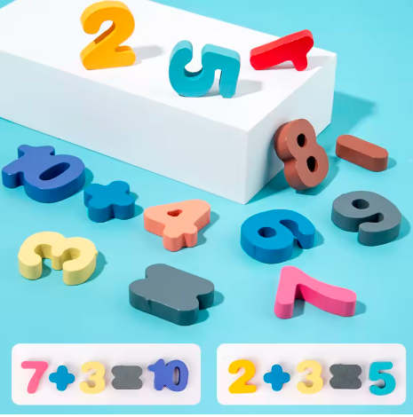 Wholesale Montessori Children's Wooden 7 in 1 Fishing Letter Shape Matching Board Game Educational Learning Gift Toys for Kids