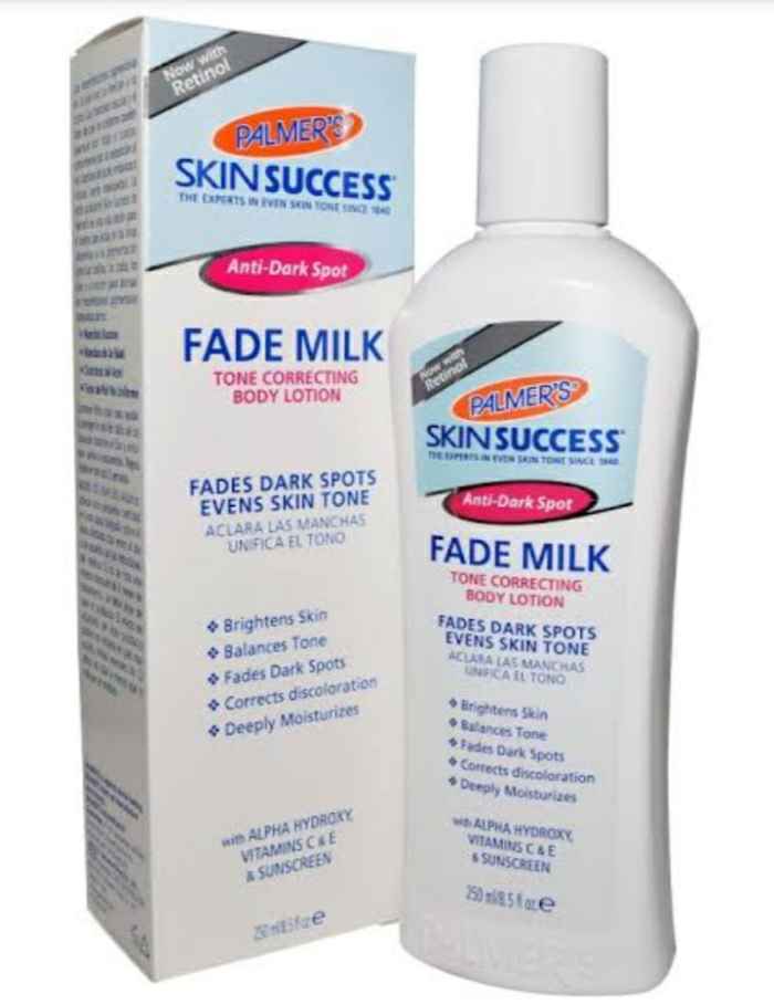 Palmers skin success body lotion Even tone Fade Milk with Vitamin E and Alpha Hydroxy Anti dark spot fade tone correcting lotion White 250ml