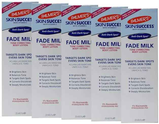 Palmers skin success body lotion Even tone Fade Milk with Vitamin E and Alpha Hydroxy Anti dark spot fade tone correcting lotion White 250ml
