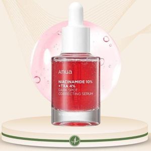ANUA Niacinamide 10 + TXA 4 Serum, Hyaluronic Acid, Tranexamic acid, Vitamin B12, Facial Serum for Glass Skin, Clarifying, Radiant Complexion with Natural Color, Korean Skin Care