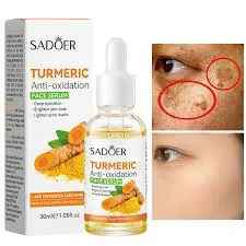 Sadoer Duo Set of Tumeric Anti Oxidation Turmeric Soap Bar + Turmeric Serum Anti Acnes, Like Vitamin C, it is Effective in Acne Removal, Pore Shrinking and Skin Tone Brightening