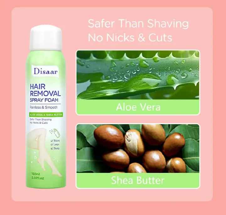Disaar Hair removal spray foam Best Price Hair Removal Foam Spray Natural Gentle Underarm Bikini Female Full Body Hair Removal Spray Products