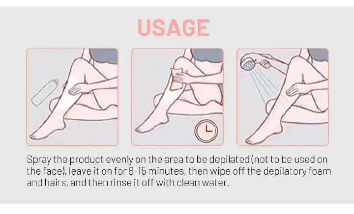 Disaar Hair removal spray foam Best Price Hair Removal Foam Spray Natural Gentle Underarm Bikini Female Full Body Hair Removal Spray Products