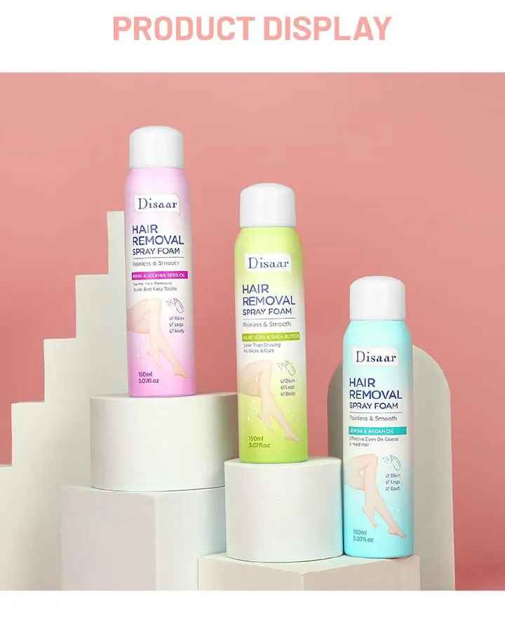 Disaar Hair removal spray foam Best Price Hair Removal Foam Spray Natural Gentle Underarm Bikini Female Full Body Hair Removal Spray Products