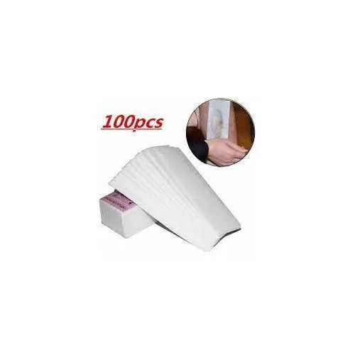 Depilatory Paper,100 Sheet Hair Removal Wax Paper Strips ,Disposable Professional Hair Removal Tool Non-woven Waxing Strips