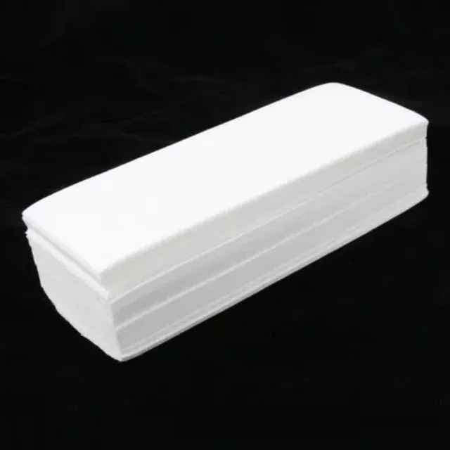 Depilatory Paper,100 Sheet Hair Removal Wax Paper Strips ,Disposable Professional Hair Removal Tool Non-woven Waxing Strips