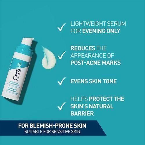 Cerav Resurfacing Retinol Serum (Green)– Post-Acne Marks & Pore Refining Treatment with Encapsulated Retinol, Niacinamide & Ceramides (30ml)