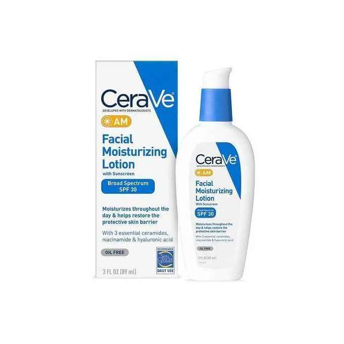 ceraV AM Facial Moisturizing Lotion With SPF 30 Sunscreen -Non Greasy