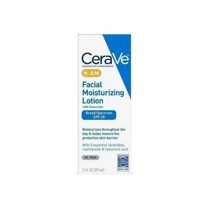 ceraV AM Facial Moisturizing Lotion With SPF 30 Sunscreen -Non Greasy