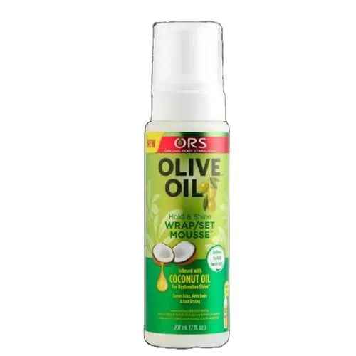Olive & Argan ORS OLIVE OIL WRAP/SET MOUSSE INFUSED WITH COCONUT OIL(HOLD&SHINE)