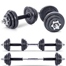 50KG ADJUSTABLE CHROME DUMBELL WEIGHT SET