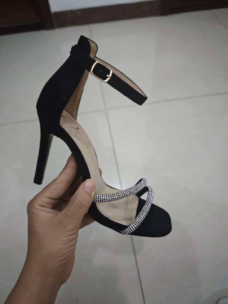 Classic  Womens Heels Shoes,  Comfortable Ladies Open High Heel Fashionable Slip on Girls Shoes