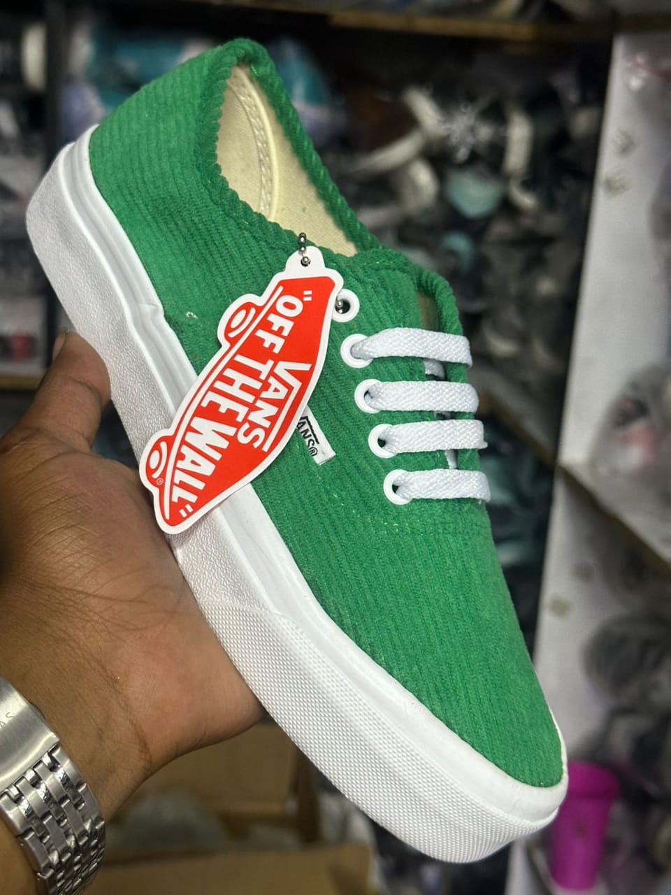 Beautiful Corduroy Vans off the Wall Unisex Mens and Womens Shoes Comfortable Lace Up Sneakers Fashionable Gentlemen Shoes Low Dunk Rubbers