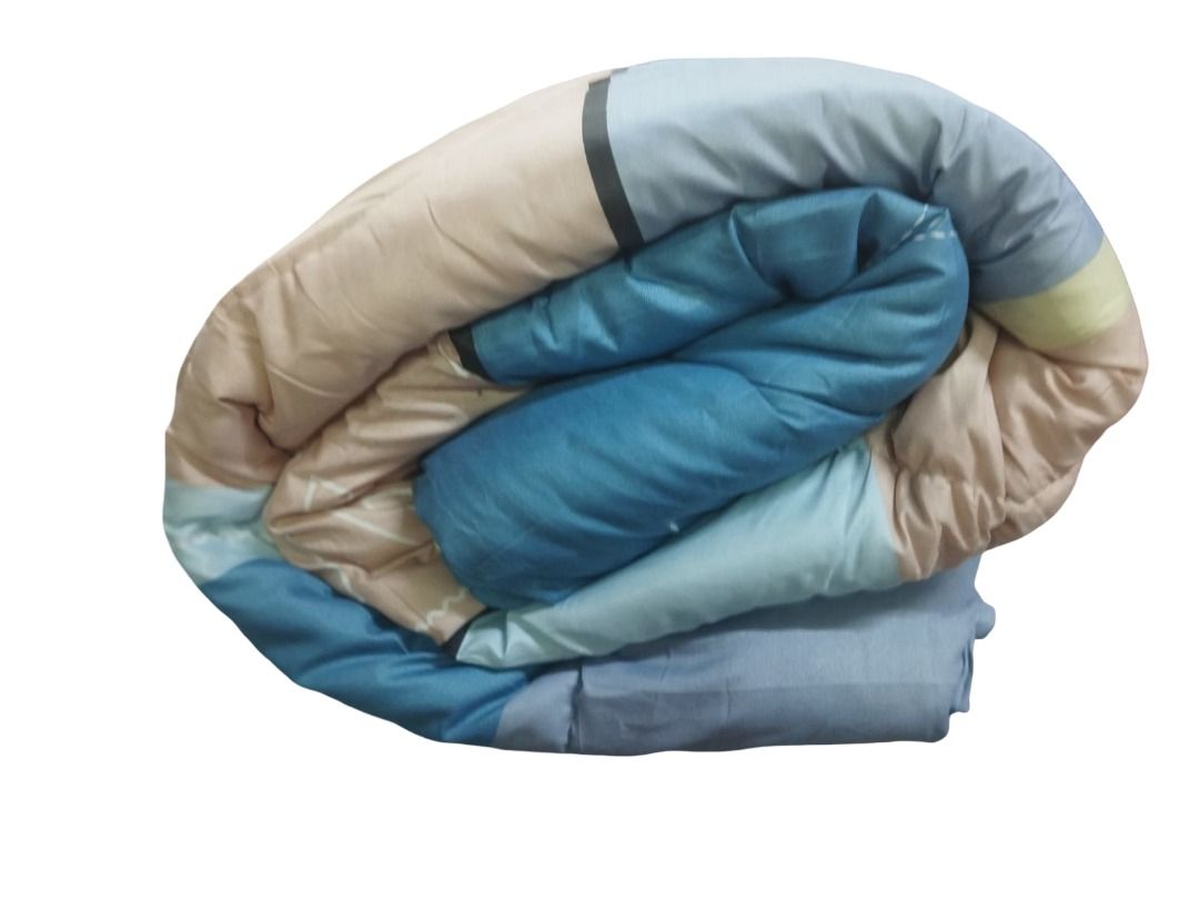 4pcs of  Cotton Duvet Set come as 1pc Duvet, 1pc Bedsheet and 2pcs Pillow Cases Size either  4*6 or 6*6