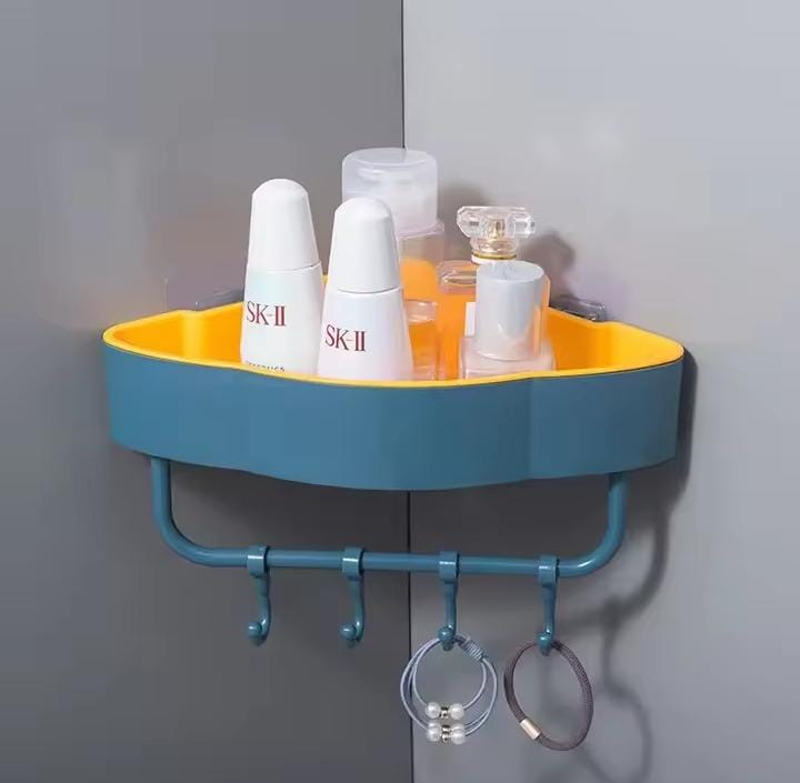 [OFFER!!! OFFER!!!]  1 pc high quality home Triangular plastic Corner shelf