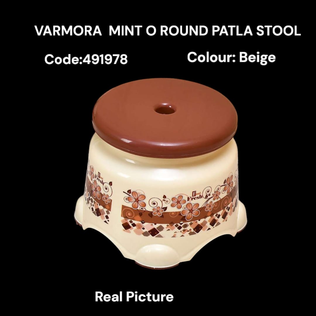 [NEW ARRIVALS !!! ] 1 pc classy high quality kitchen home Varmora plastic mint O round PATLA stool