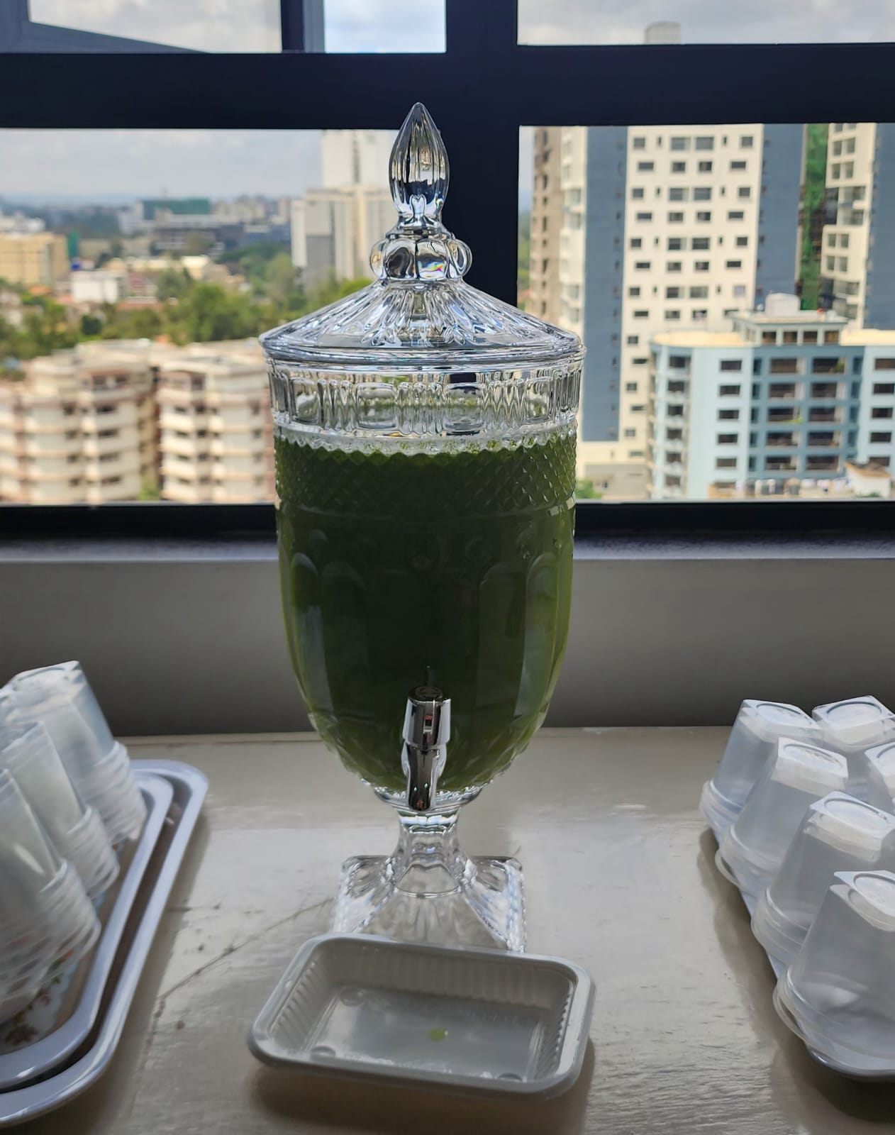 [🥇 TOP OFFER 🥇 🥑🌽ONLY AT KILIMALL !!! ] 1 Pc Classy Brand New Very High Quality Stylish and Luxurious KItchen 5LDD Glass Crystal Juice Dispenser 5LTRS  at Affordable Price ✨👌