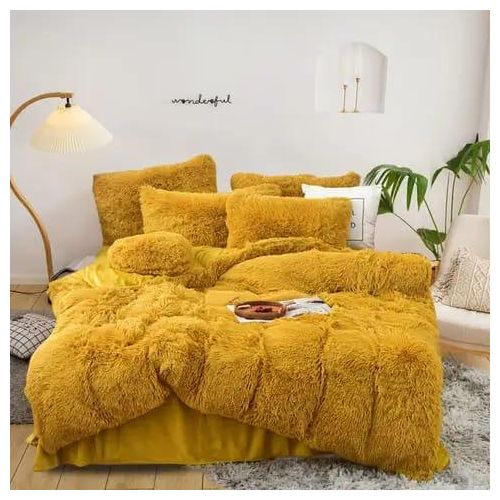 [🔥GRAB IT AT LOW PRICE+ ADDED OFFERS]🤑😝 !!! ] 6 Pc Size 6X7 Brand New Classy High Quality Stylish and Luxurious Fluffy Duvet with 1 bedsheet ,2 pillow cases and ✨2 pcs Throw pillow cases