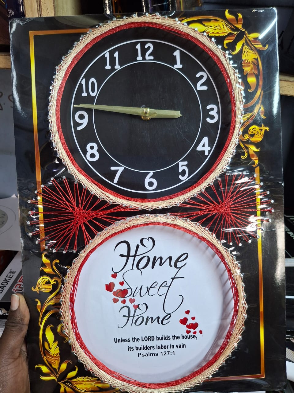 [🔥NEW SPECIAL LIMITED OFFER🔥 🥑🌽ONLY AT KILIMALL !!! ] 2 IN 1 Size 30cm X 45cm Classy Brand new Very High Quality Stylish and Luxurious Wall Clocks .Designed With Durability and Functionality✨👌