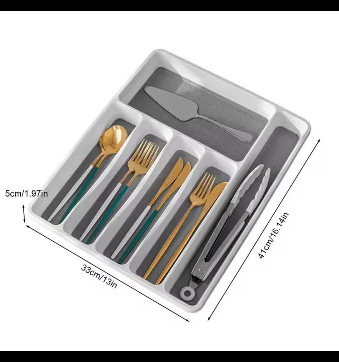 [ KILIMALL AMAZING OFFERS🤩🤩✨...DON'T MISS OUT !!! ] 1 Pc Classy Brand New Very High Quality Stylish and Elegant Kitchen NON~EXPANDABLE plastic cutlery organiser.Desiring To Serve The Best Experience