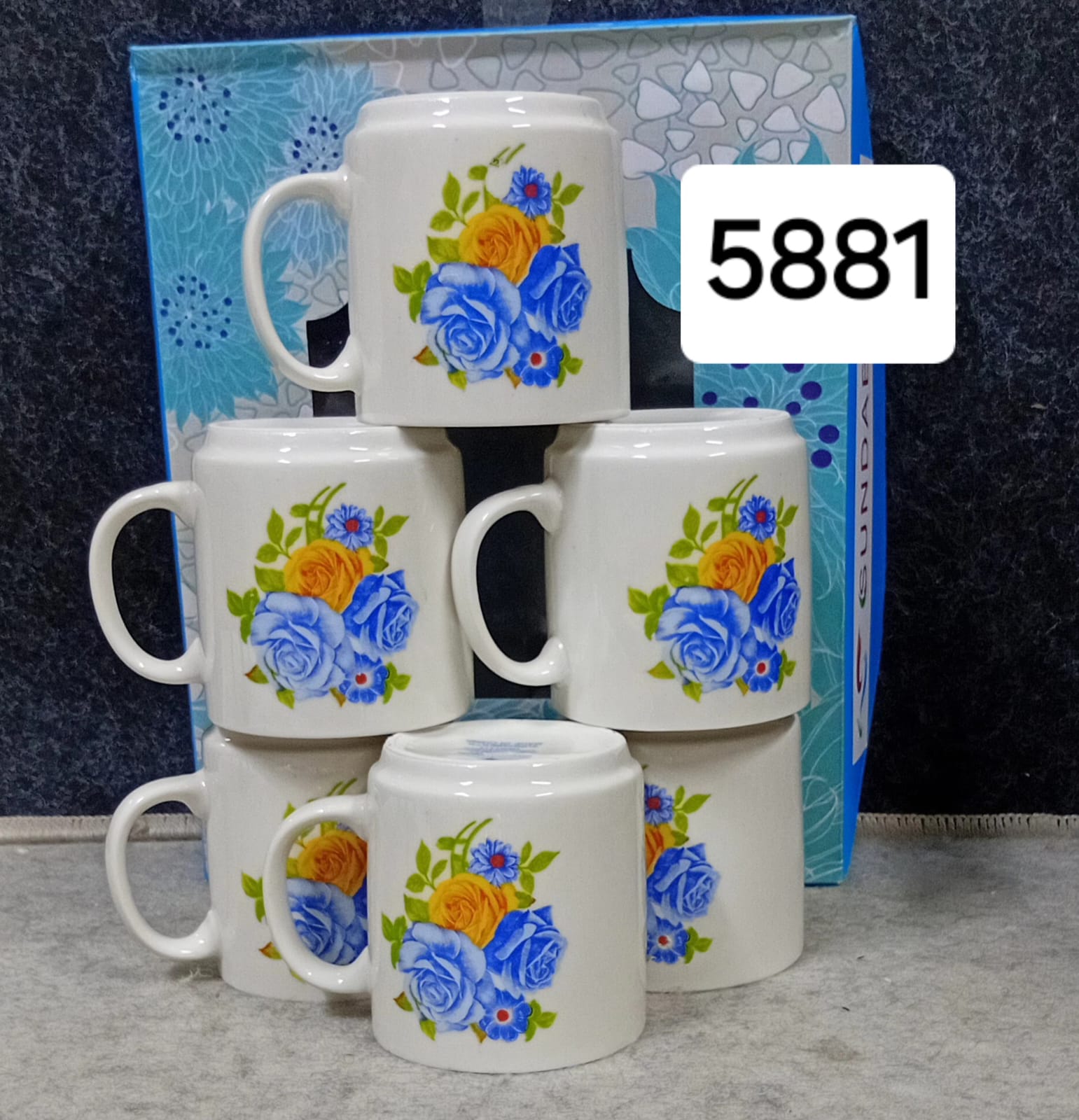 🍽️ Restocked!!! 6pcs Mug Set – Elegant Ceramic Coffee & Tea Cups for Home, Office, Parties, Hot Beverages, Stylish Complete Set 🎁☕