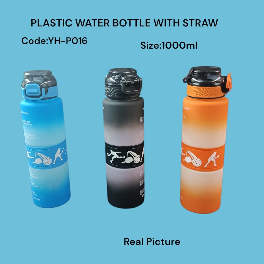 🔥 TODAY OFFER 🔥 Plastic Water Bottle with Straw – 500ml Portable Reusable Sports Bottle | Leak-Proof | Travel & Gym Friendly