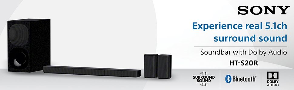 Sony HT-S20R 5.1ch Dolby Digital Home Cinema Soundbar+1 YEAR WARRANTY