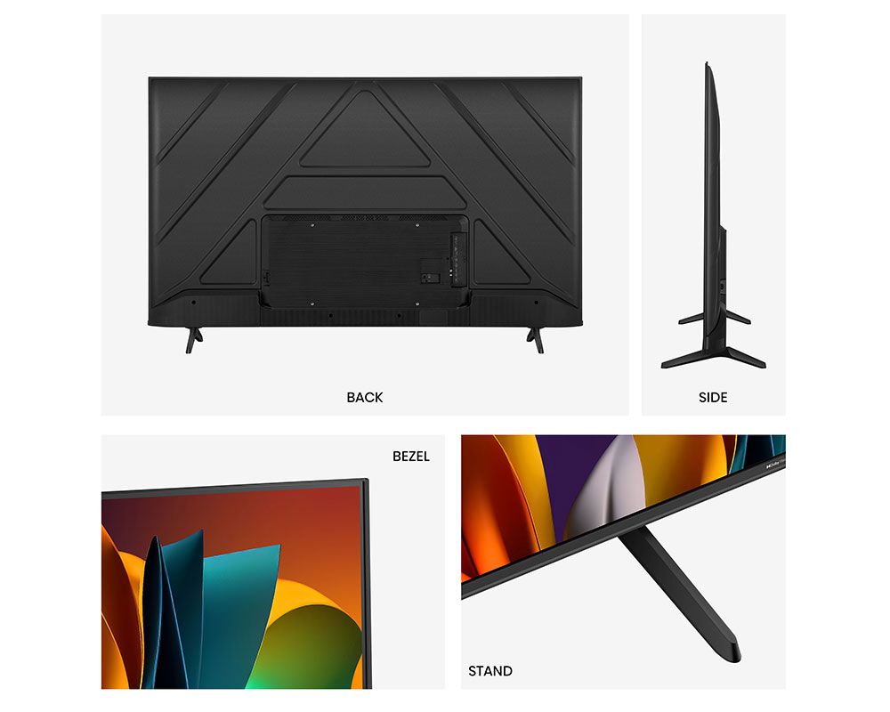 Hisense 58'' Inch Smart UHD 4K Frameless/Bluetooth-Enabled LED TV, YouTube, Netflix - Black+2024 MODEL +2 YEARS WARRANTY