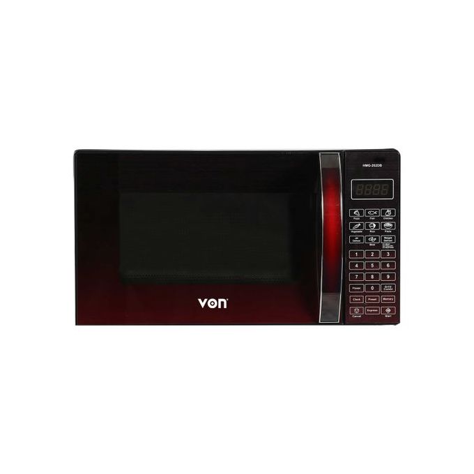 OFFER OFFER!!!VON HMG-202DB/VAMG-20DGB - Grill Microwave - 20L - Black & Red+1 YEAR WARRANTY
