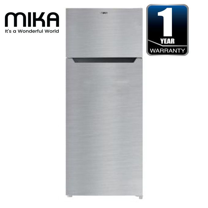 Mika Refrigerator, 211L, Direct Cool, Double Door, Line Silver Dark