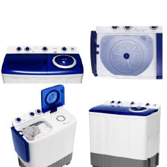 CLEARANCE SALE!!!Syinix Top Loading,Twin Tub Washing Machine-10kg Semi-Automatic+25 Months Warranty