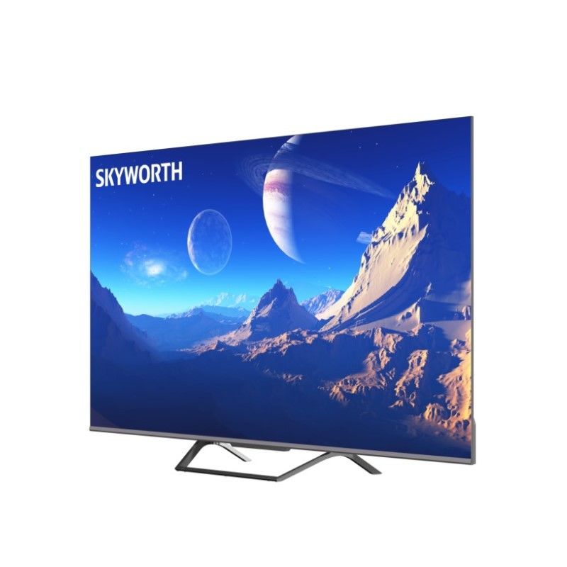 Skyworth 55" 4K QLED 2022 LATEST GOOGLE TV,VOICE CONTROL,QUANTUM DOT,FRAMELESS-55G3B+FREE BRACKET+TV GUARD