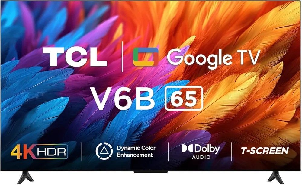 LATEST MODEL!!! TCL 65" Inch V6B UHD 4K HDR Google TV With Dolby Audio HDR 10 – 65V6B (New 2024 Model)+2YEARS WARRANTY