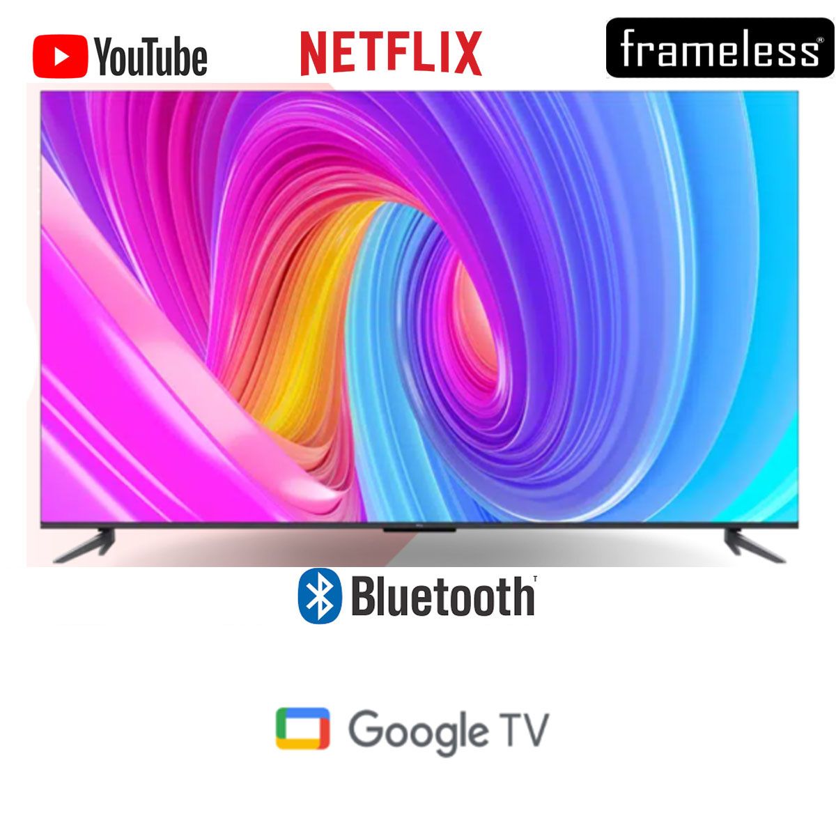 TCL 32" inch Bluetooth Enabled Frameless Smart Android TV HDR10 DOLBY LED WIFI Television Chromecast Google Playstore Netflix Youtube+ 7 FREE GIFTS