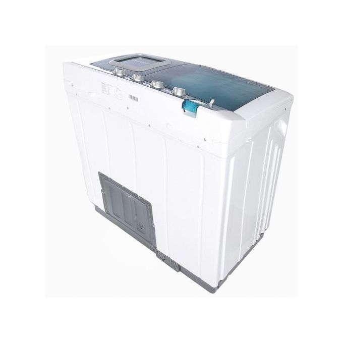 Ramtons Twin Tub Washing Machine – RW/114, 12kg Super Jumbo, Stylish White & Grey Finish – 1YR Warranty