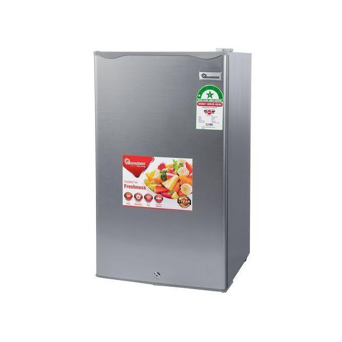 Ramtons Single Door Fridge – 90 Litres, Model RF/215, Silver – Compact & Modern (1YR WRTY)
