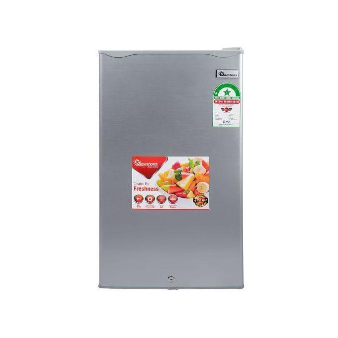 Ramtons Single Door Fridge – 90 Litres, Model RF/215, Silver – Compact & Modern (1YR WRTY)