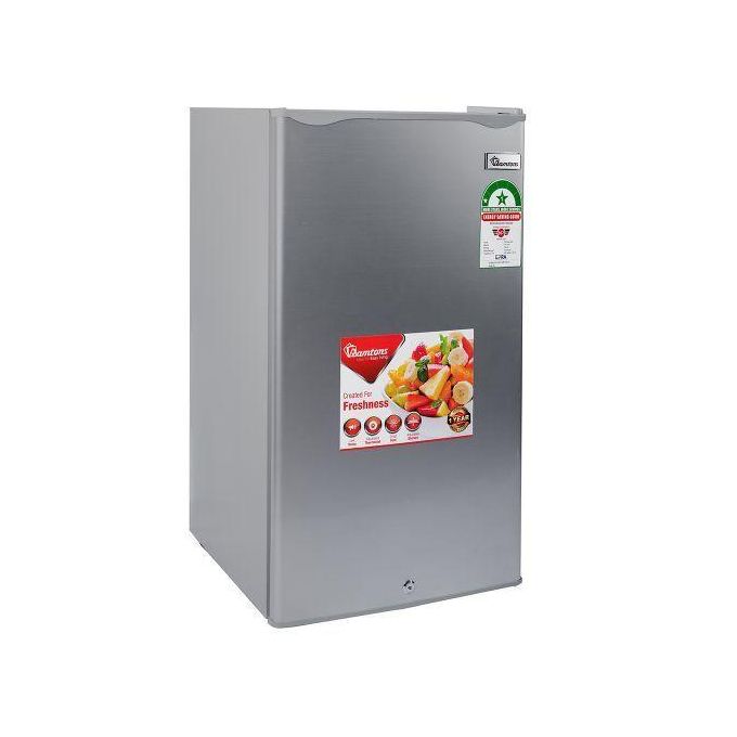 Ramtons Single Door Fridge – 90 Litres, Model RF/215, Silver – Compact & Modern (1YR WRTY)
