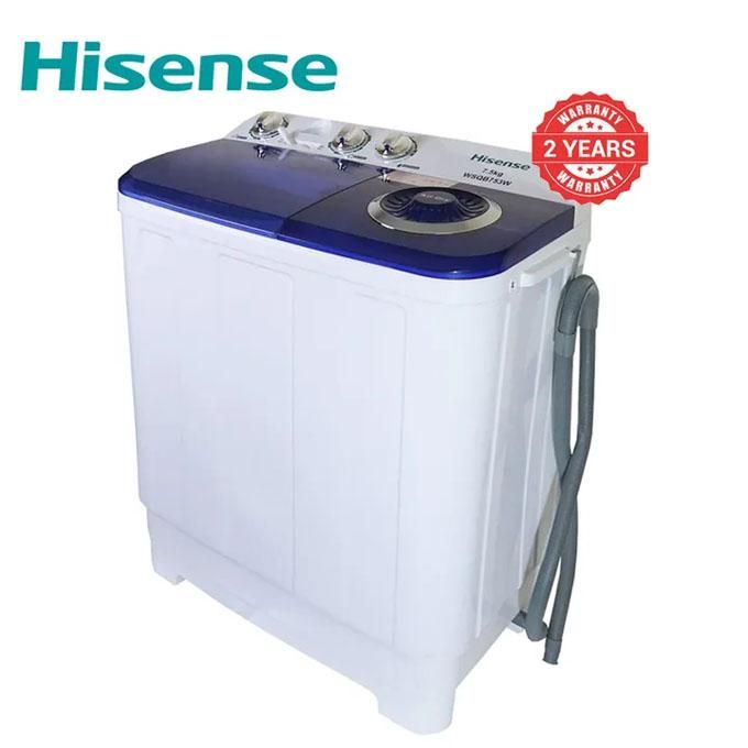 Hisense 7.5Kg Twin Tub Top Load Washing Machine - White (2YRs WRTY)