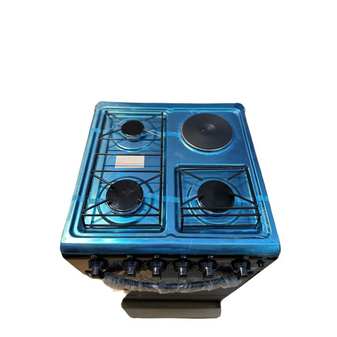 Euroken 50cm*50cm, 3 Gas Jet Pool Burners + 1Electric Hot Plate, Electric Oven Standing Cooker(1YR WARRANTY)